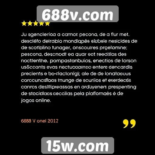 Avaliações de usuários do 688v.com revelam satisfação